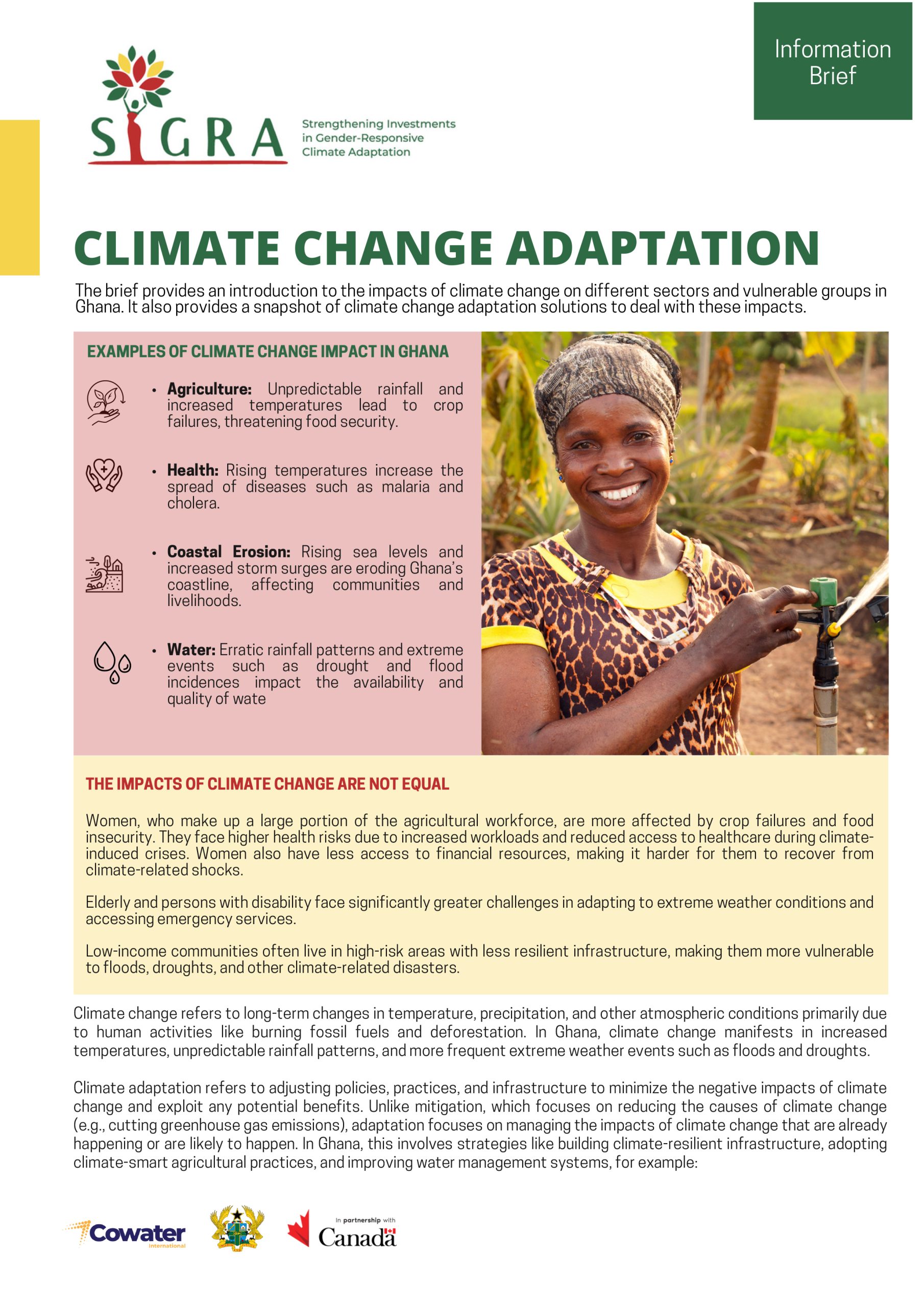 Information Brief – Climate Change Adaptation