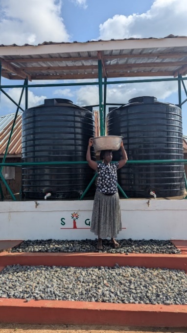 Solar-powered borehole at Nyitawuta, Akatsi North District.